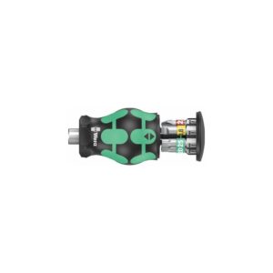 Wera Magazinbithalter Kraftform Kompakt Stubby Magazin 1, 6‑teilig Schlitz/PH/TX