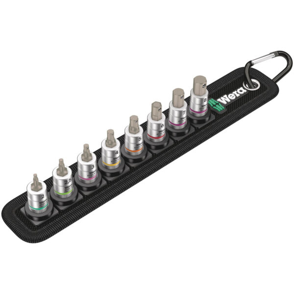 Wera Belt A 2 Zyklop Bitnuss-Satz Innensechskant, mit Haltefunktion, 1/4&qu
