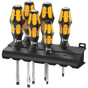 Wera 932/918/6 Schraubendrehersatz Kraftform Wera: Der Schraubmeißel + Rack