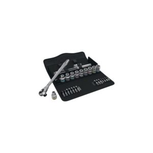 Wera 8100 SC 7 Zyklop Metal-Knarrensatz, Durchsteckvierkant, 1/2"-Antr