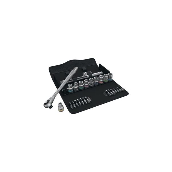 Wera 8100 SC 7 Zyklop Metal-Knarrensatz, Durchsteckvierkant, 1/2"-Antr