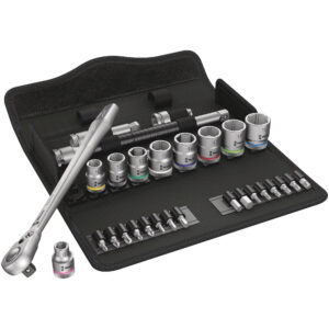 Wera 8100 SB 8 Zyklop Metal-Knarrensatz, Umschalthebel, 3/8"-Antrieb,