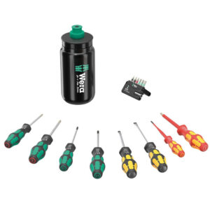 Wera Schraubwerkzeug-Set mit wiederbefüllbarer Trinkflasche Elite Fly Kraftform XL Bottle Set