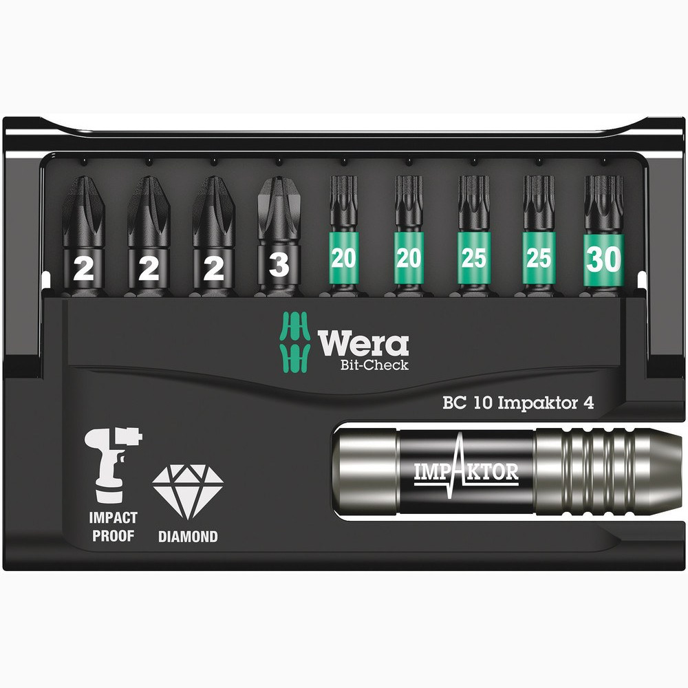 Wera Bit-Check 10 Impaktor 4, 10-tlg. 05057417001 – Bild 2