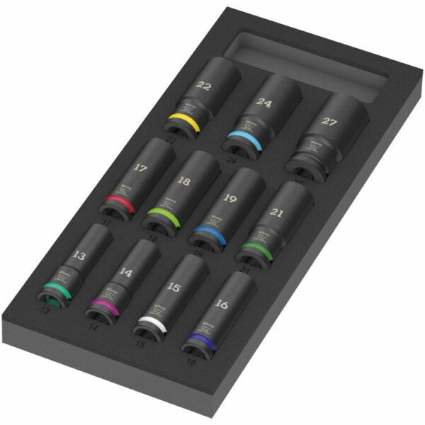Wera 9725 Schaumstoffeinlage 8790 C Impaktor Deep Set 1, 11-teilig