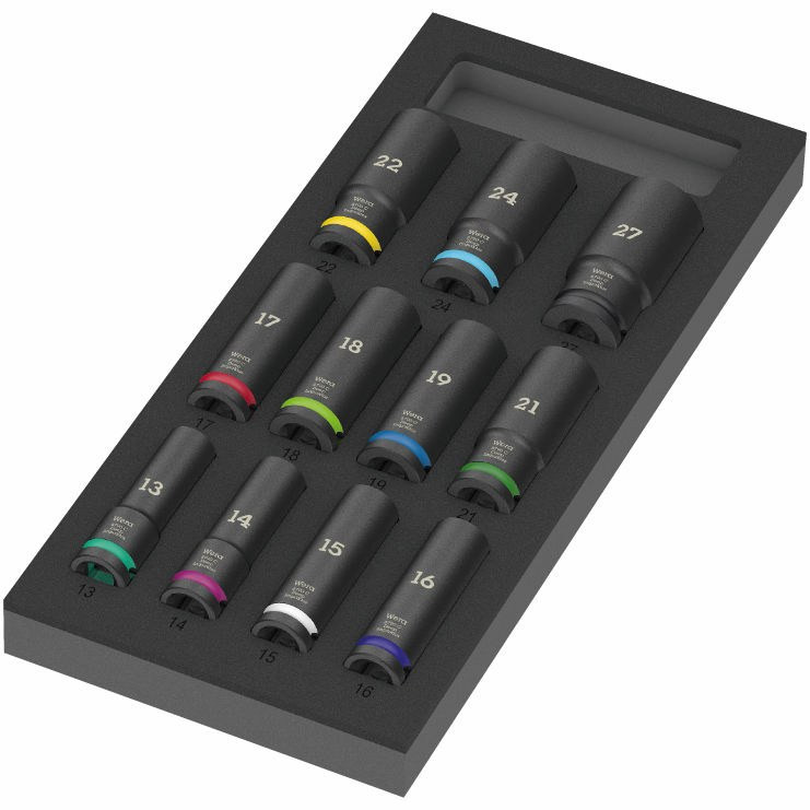Wera 9725 Schaumstoffeinlage 8790 C Impaktor Deep Set 1, 11-teilig