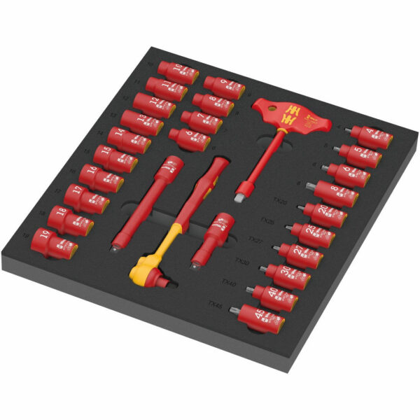 Wera 9726 Schaumstoffeinlage 8007 B Zyklop VDE Set 1, 28-teilig