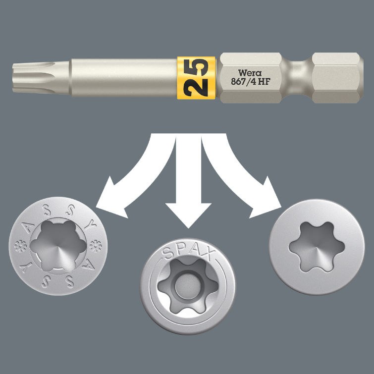 Wera Bit-Check 6 Wood TORX HF6-tlg. mit Haltefunktion – Bild 3