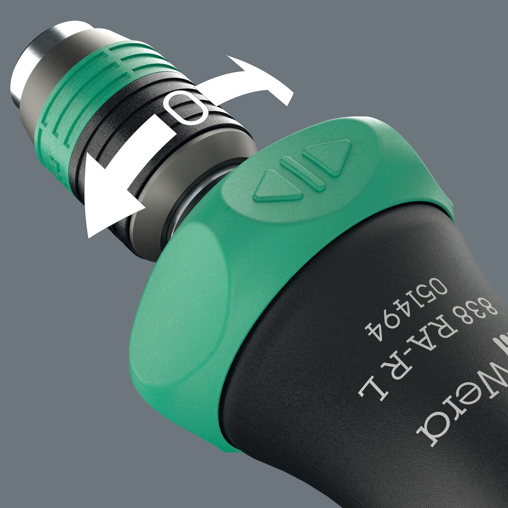 Wera 838 RA-R L Bits-Handhalter mit Ratschenfunktion, 1/4" – Bild 3