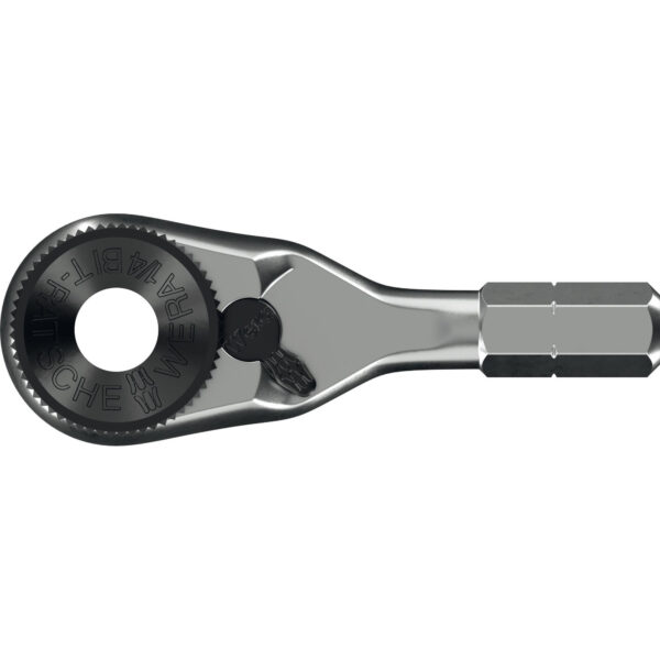 Wera 8011 Zyklop Mini 4 Bit-Ratsche, 1/4", 1/4" x 50 mm