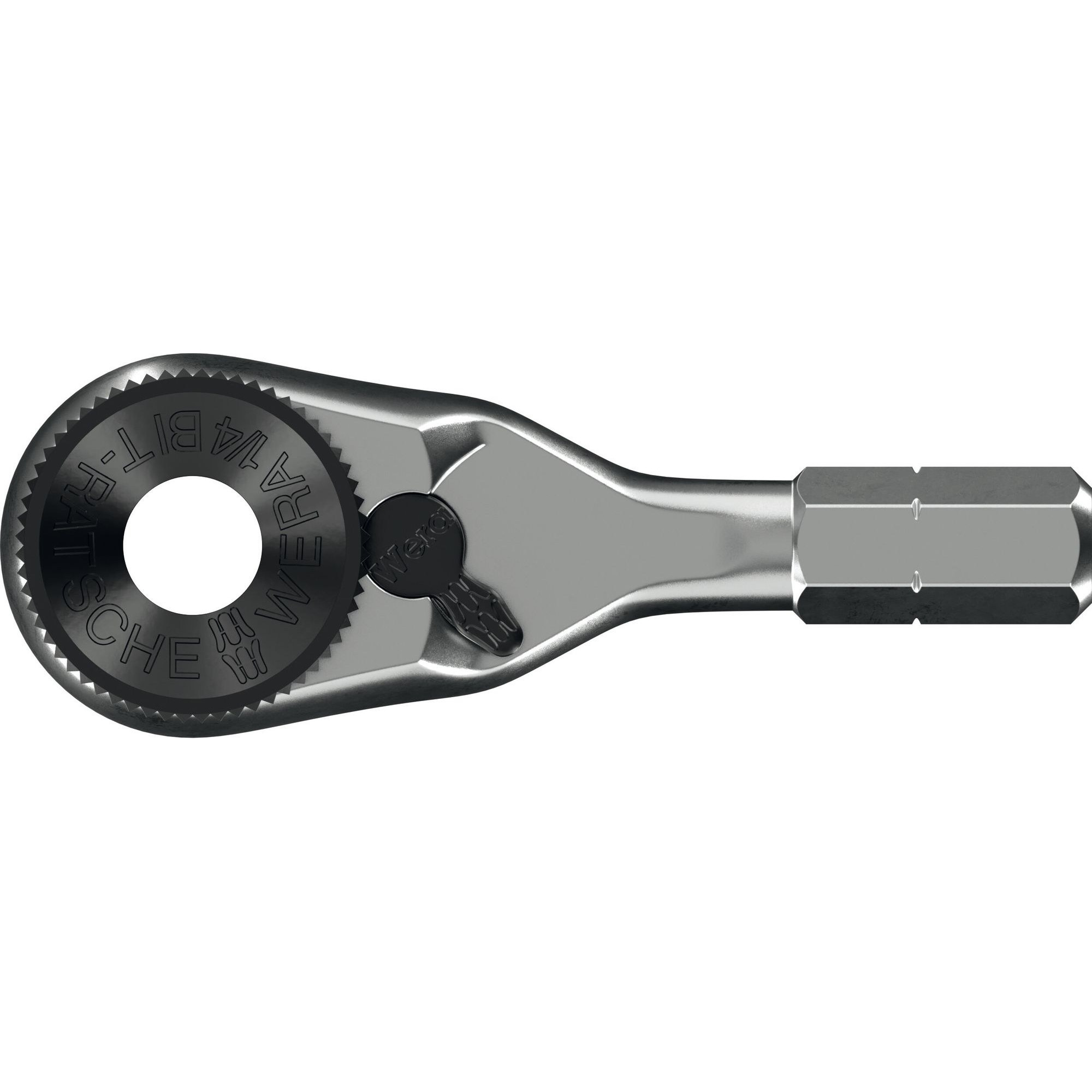 Wera 8011 Zyklop Mini 4 Bit-Ratsche, 1/4", 1/4" x 50 mm