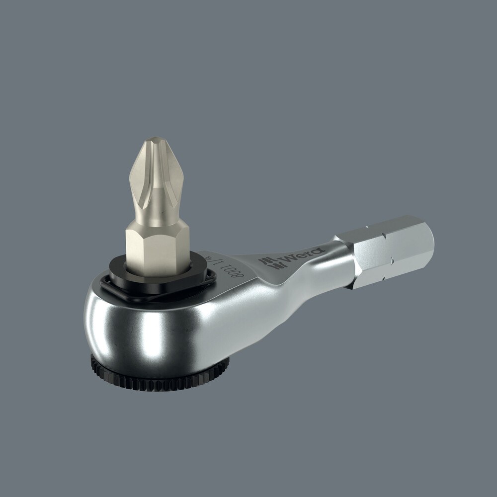 Wera 8011 Zyklop Mini 4 Bit-Ratsche, 1/4", 1/4" x 50 mm – Bild 2