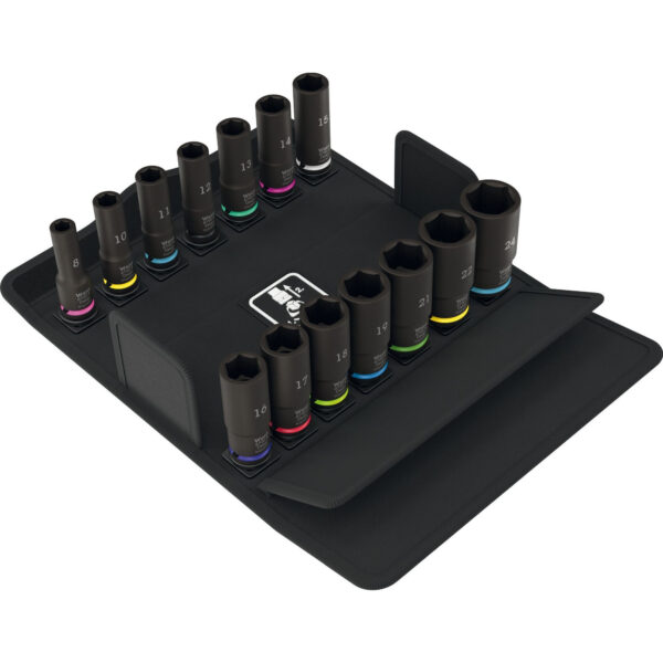 Wera 8790 B Stekschlüssel-Satz 3/8" Impaktor Deep Set 1, 14-teilig
