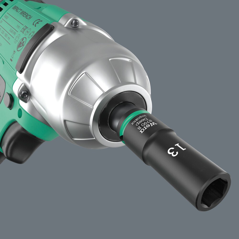 Wera 9660 Nuss-Magnetleiste B Impaktor Deep 1 Steckschlüsseleinsatz-Satz, 3 – Bild 2
