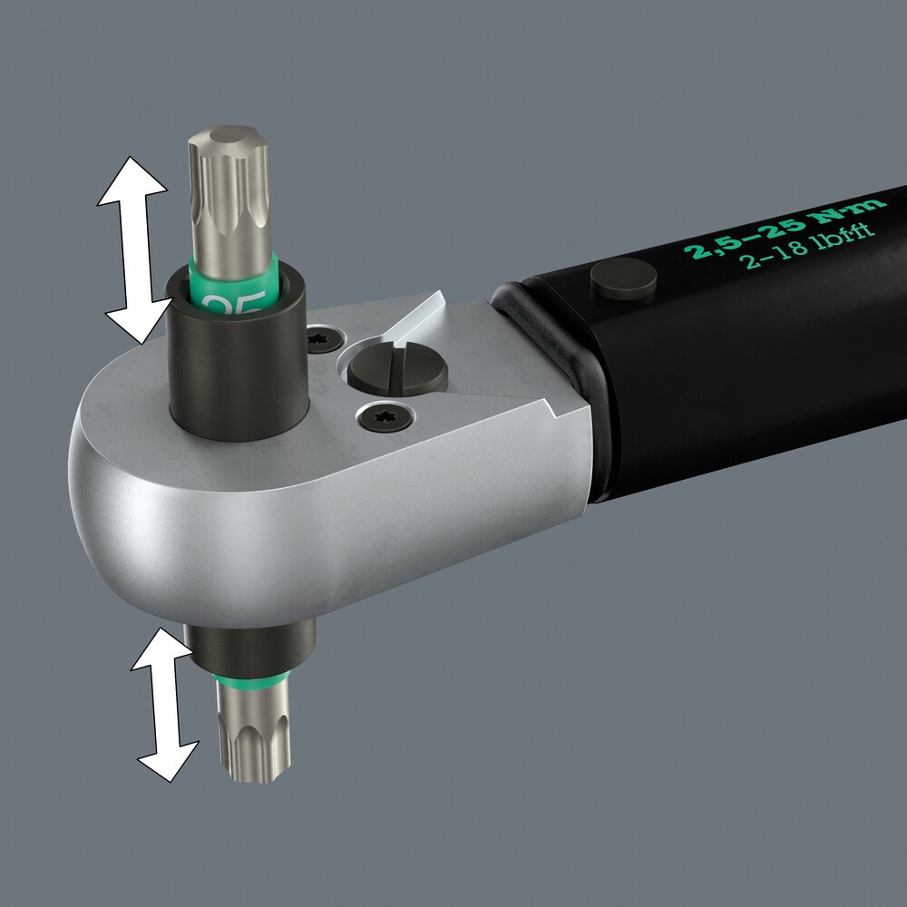 Wera Drehmomentschlüssel Click-Torque Lock A 6 R/L, 1/4" x 2,5-25 Nm – Bild 3