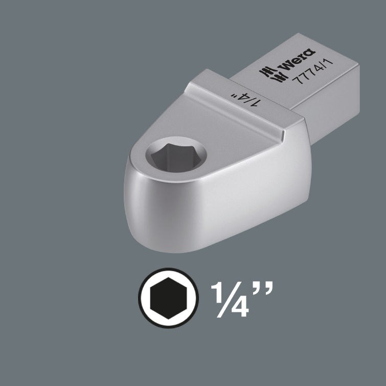 Wera 7774/1 Einsteckwerkzeug Bitadapter 1/4", 9x12 mm 9x12x1/4"x42.0 – Bild 2