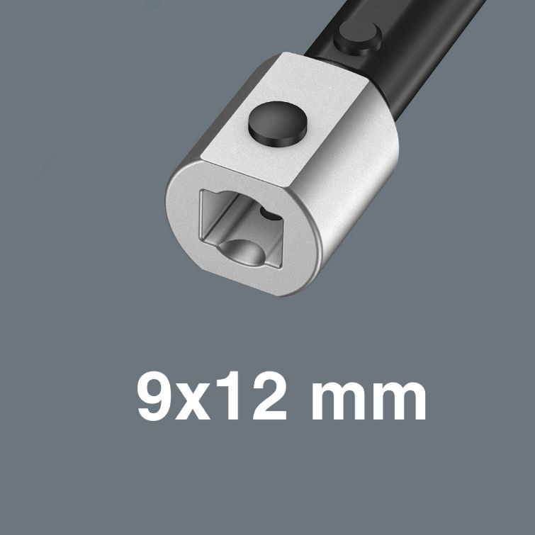 Wera 7774/1 Einsteckwerkzeug Bitadapter 1/4", 9x12 mm 9x12x1/4"x42.0 – Bild 3