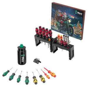 Wera Adventskalender 2025 + Schraubwerkzeug-Set + Trinkflasche Elite Fly Kraftform, 46-tlg.