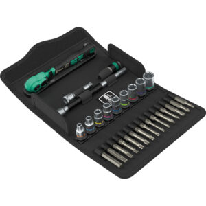Wera 8100 SA 15 Zyklop Comfort Knarrensatz, Umschalthebel, 1/4"-Antrieb, zöllig