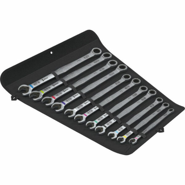 Wera 6007 Joker 11 Set 1 Maul-Ringratschenschlüssel-Satz, 11-teilig