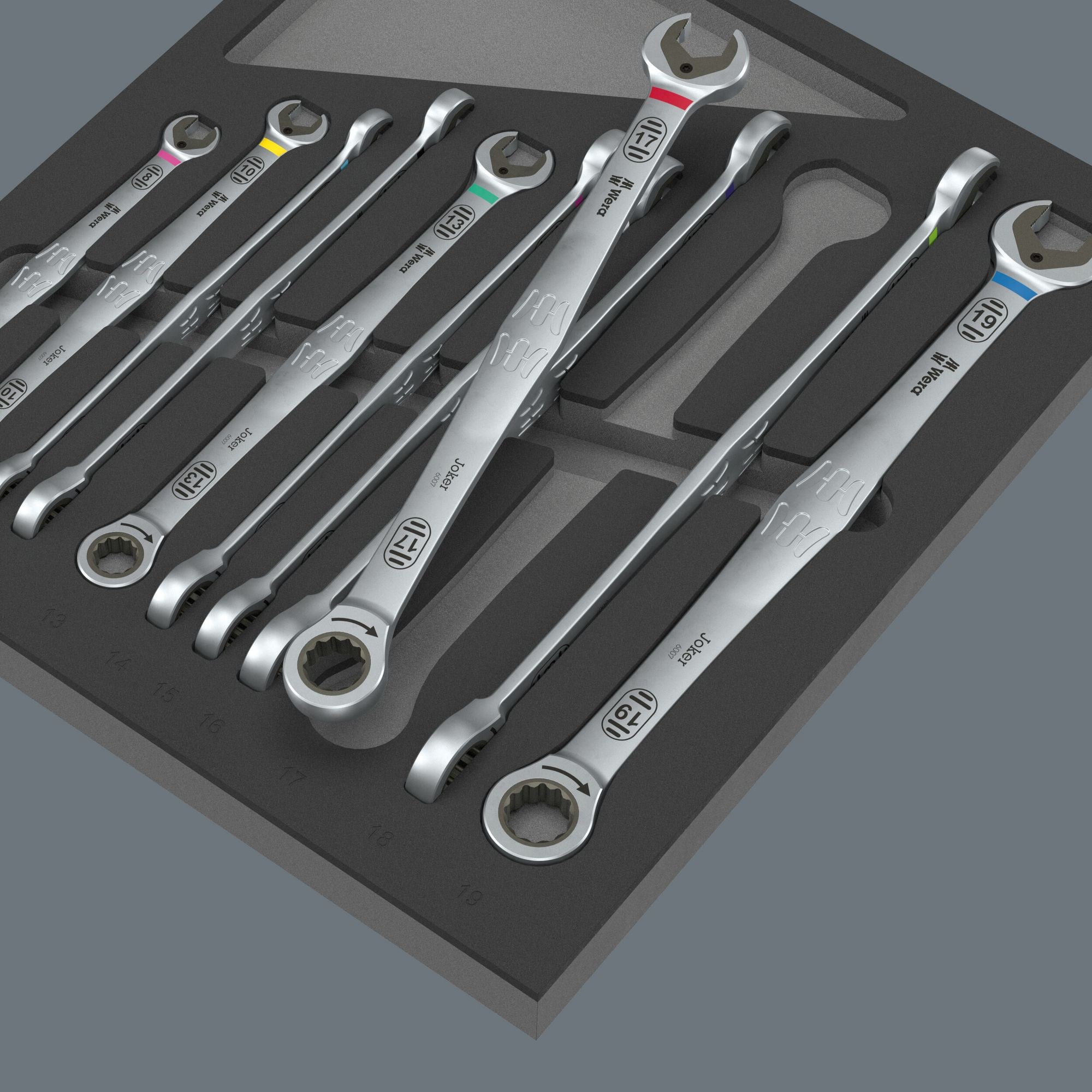 Wera 9735 Schaumstoffeinlage 6007 Joker Set 1, 12-teilig – Bild 3