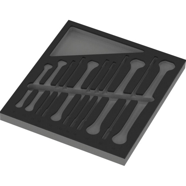 Wera 9835 Schaumstoffeinlage 6007 Joker 11 Set 1, ohne Werkzeug, 172 x 30 x 392 mm