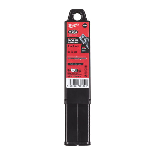 6 x 165 mm, SDS-Plus 4-Schneiden