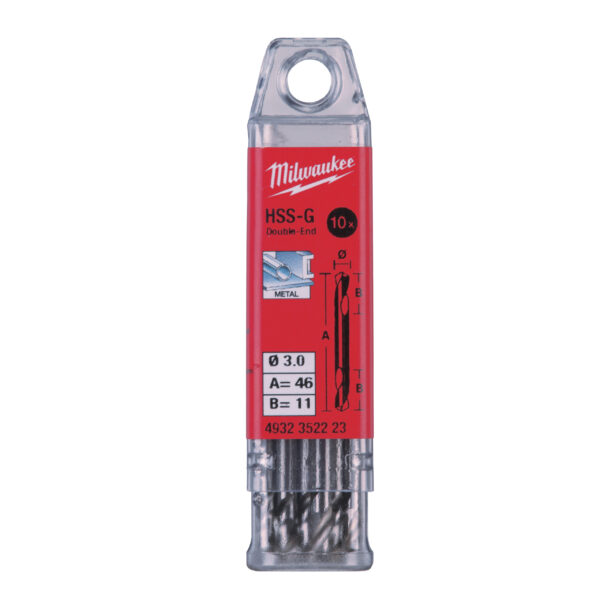 3,0 x 46 mm, HSS-G Doppelend