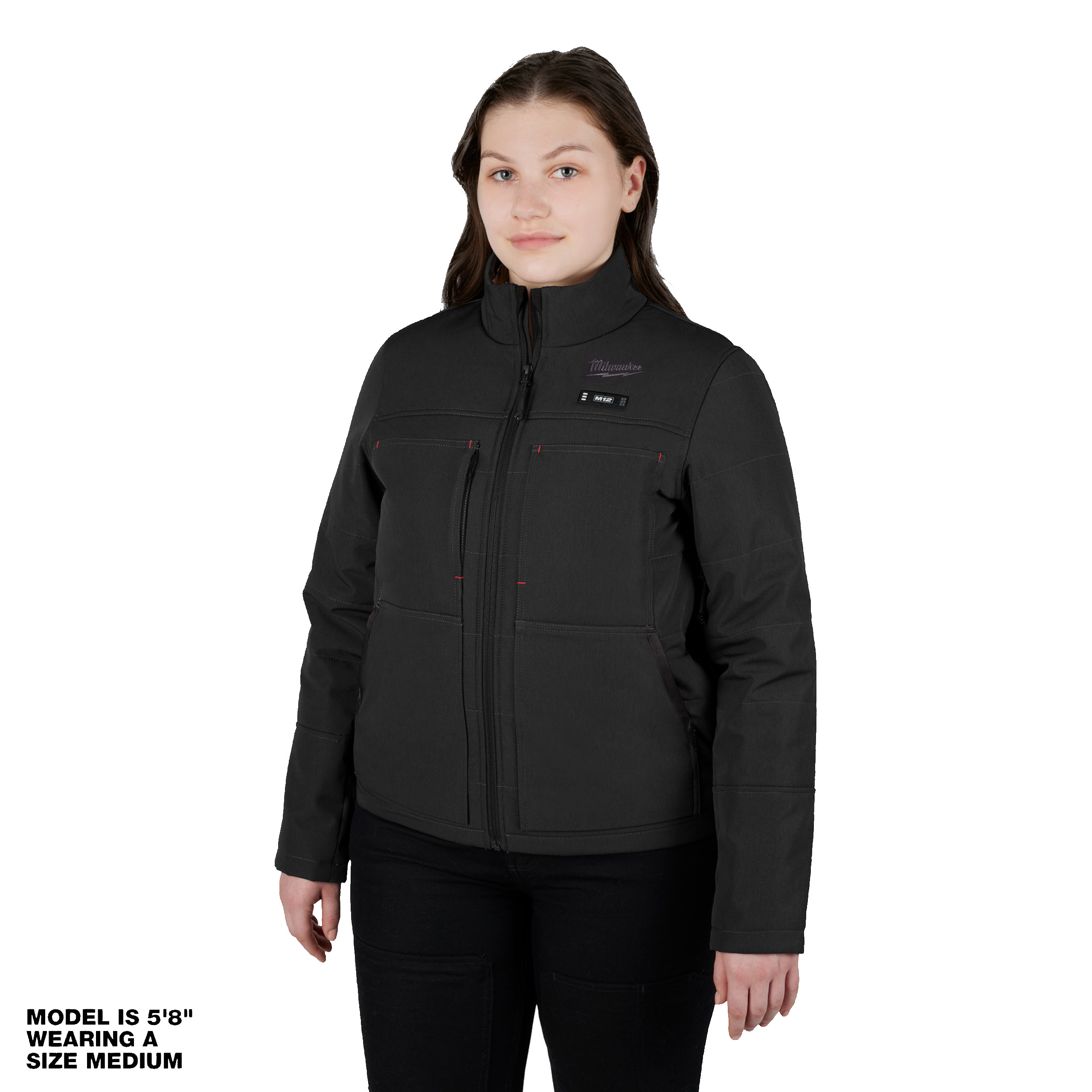 12 V Akku-Heiz-Steppjacke Damen schwarz, ohne Akku u. Ladegerät