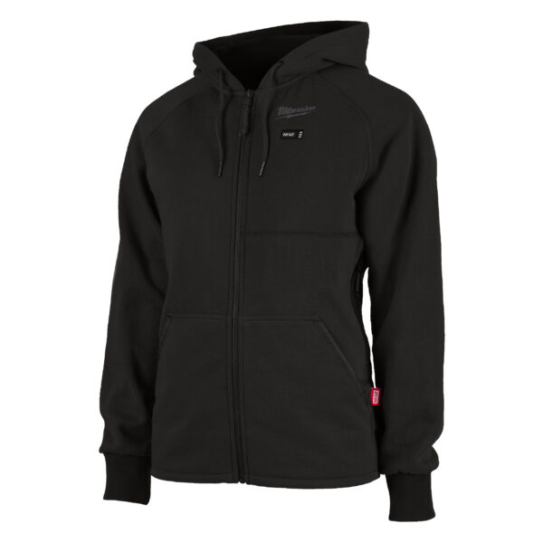12 V Akku-Heiz-Kapuzenpullover Damen schwarz, ohne Akku u. Ladegerät