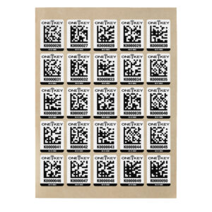 AIDTLP QR-Code Sticker Plastik 100 Stück groß AIDTLP