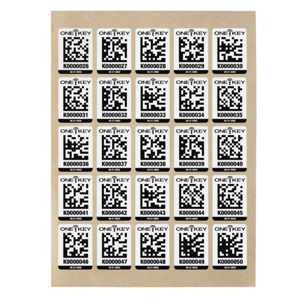 AIDTLP QR-Code Sticker Plastik 100 Stück groß AIDTLP