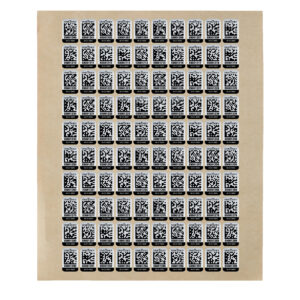 AIDTSM QR-Code Sticker Metall 100 Stück klein AIDTSM