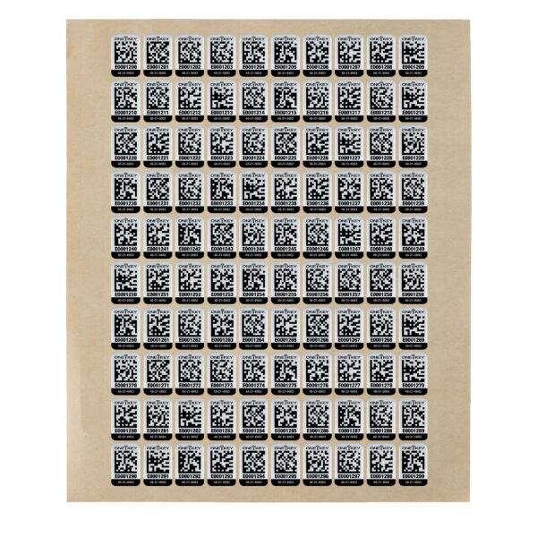 AIDTSM QR-Code Sticker Metall 100 Stück klein AIDTSM