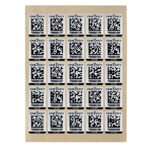 AIDTLM QR-Code Sticker Metall 25 Stück groß AIDTLM