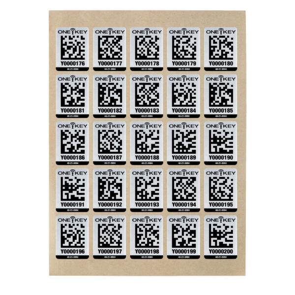 AIDTLM QR-Code Sticker Metall 25 Stück groß AIDTLM