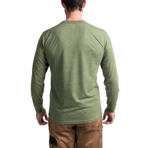Hybrid-Langarm-Shirt grün