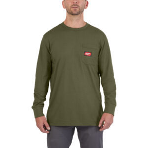 Arbeits-Langarm-Shirt grün mit UV-Schutz