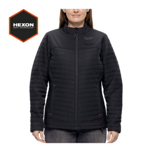 12 V Akku-Heiz-Steppjacke Damen schwarz, ohne Akku u. Ladegerät