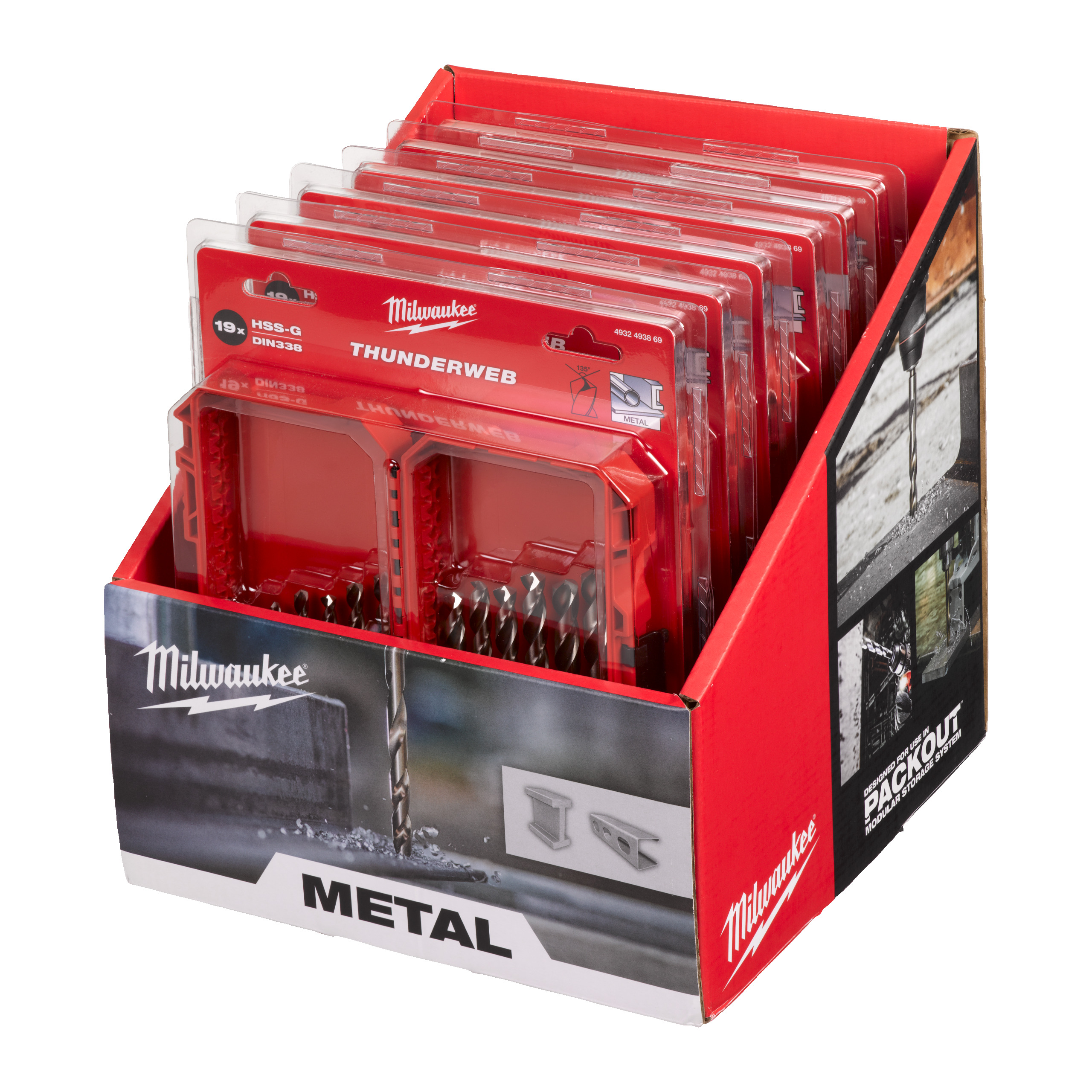 19-tlg. Set in PACKOUT kompatibler Kassette