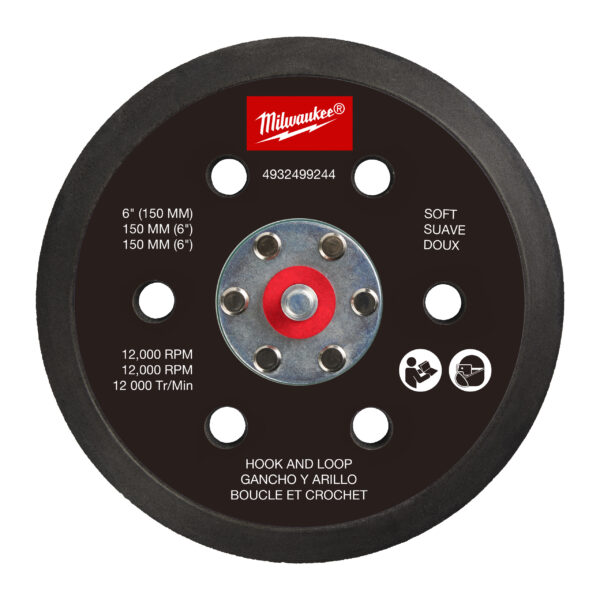 Schleifteller für M12 FUEL™ 150 mm Exzenterschleifer - weich und mit Klettverschluss