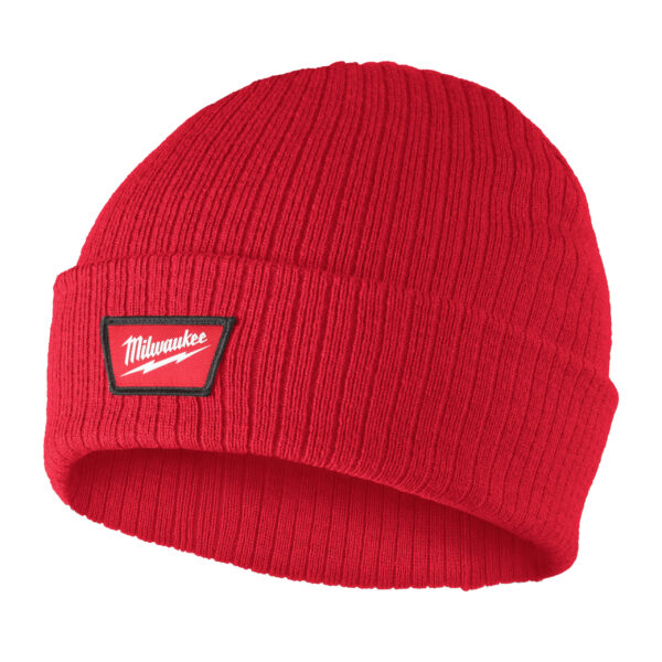 Strickmütze rot