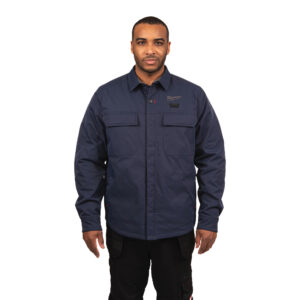 12 V Akku-Heiz-Hemdjacke Herren blau, ohne Akku u. Ladegerät