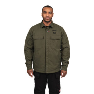 12 V Akku-Heiz-Hemdjacke Herren grün, ohne Akku u. Ladegerät