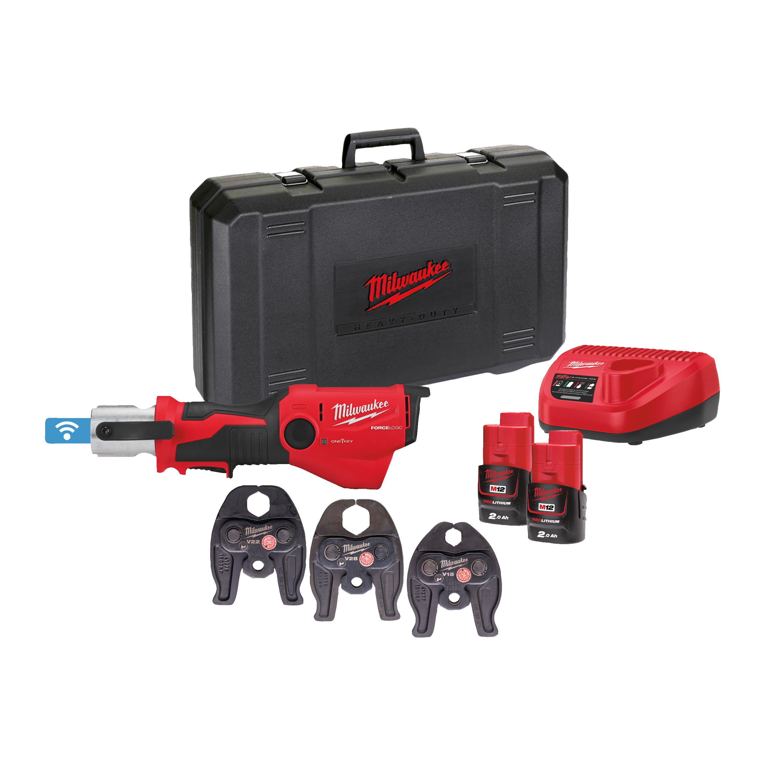 M12™ ONE-KEY™ Akku-Presswerkzeug V-Set M12ONEHPT-202C