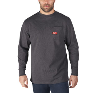Milwaukee – Arbeits-Langarm-Shirt grau mit UV-Schutz