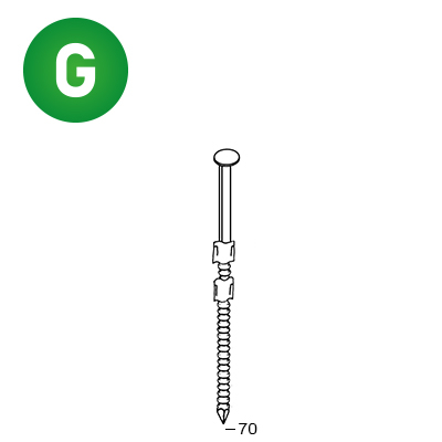 ALSAFIX Nägel 20° 29x70 Rille verzinkt – Packung à 2.200 Stk.