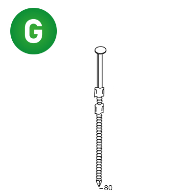 ALSAFIX Nägel 20° 31x80 Rille verzinkt – Packung à 2.200 Stk.