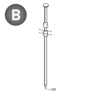 ALSAFIX Nägel 20° 46x145 Glatt – Packung à 720 Stk.