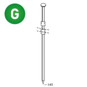 ALSAFIX Nägel 20° 46x145 Glatt verzinkt – Packung à 720 Stk.
